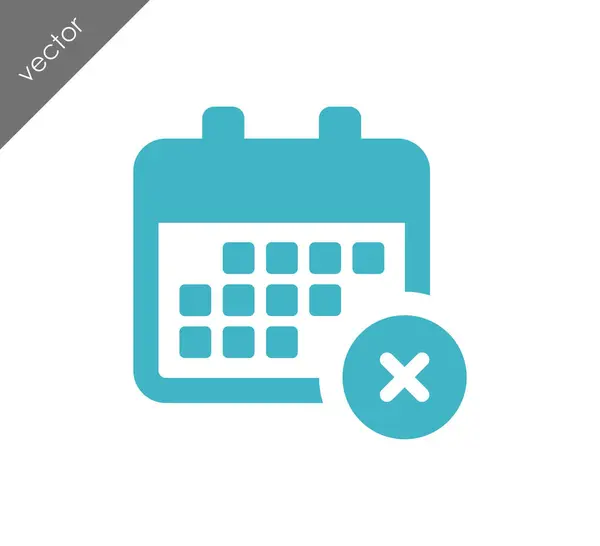 Calendario icono web — Vector de stock