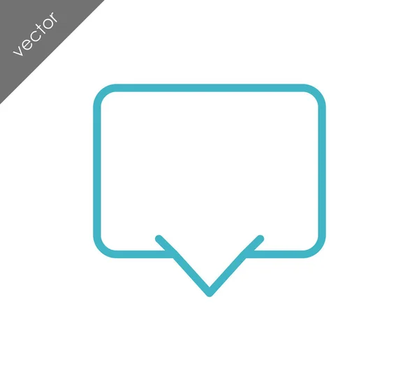 Egyszerű Chat ikonra — Stock Vector