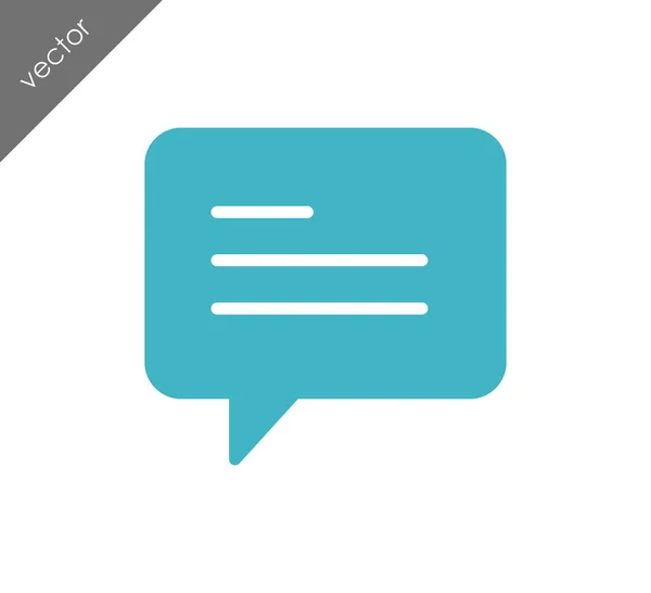 Eenvoudige Chat-pictogram — Stockvector