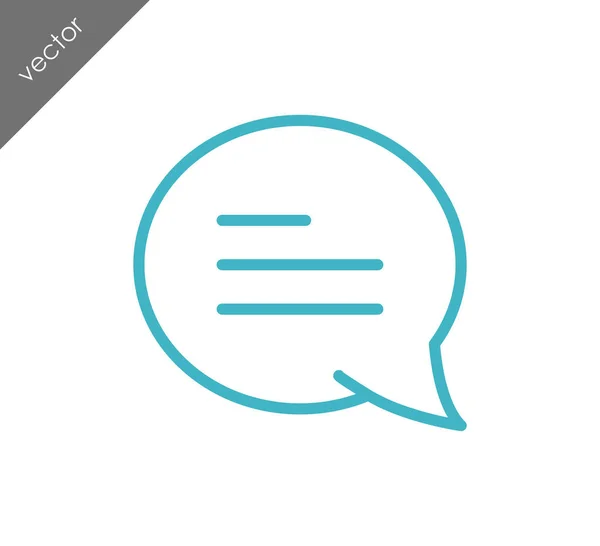 Eenvoudige Chat-pictogram — Stockvector