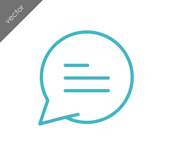 Eenvoudige Chat-pictogram — Stockvector