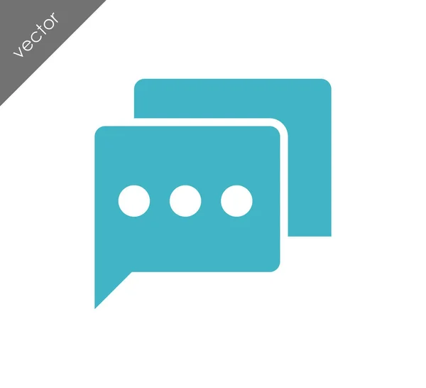 Meer te zeggen chat-pictogram — Stockvector