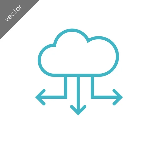 Design of Cloud icon — Stock Vector