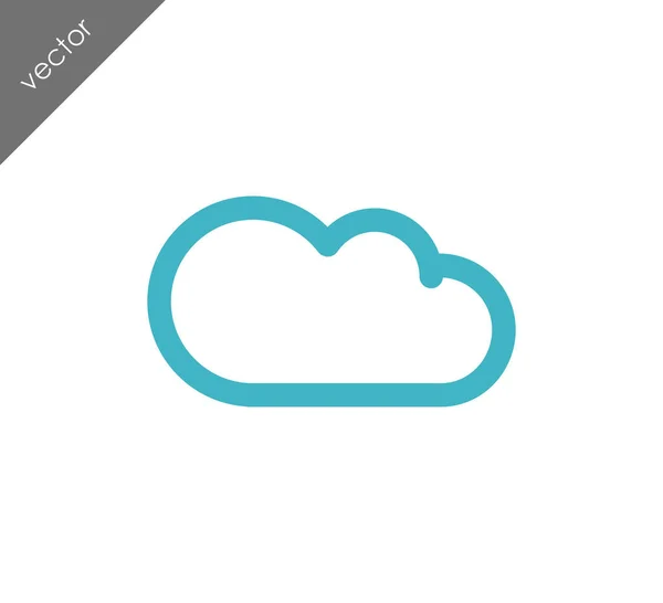 Icône web cloud — Image vectorielle