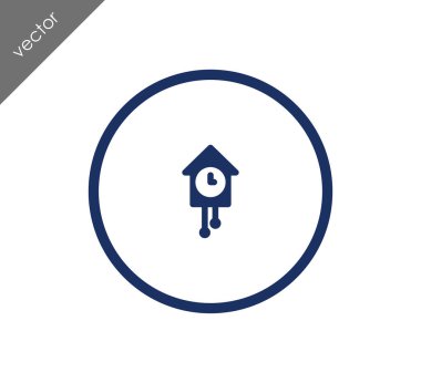 Duvar kuş Saat simgesi