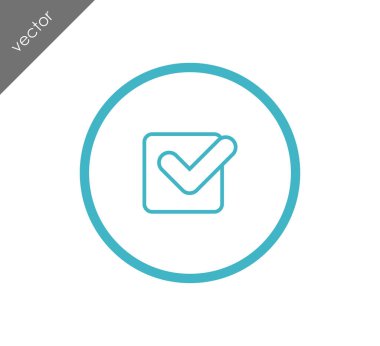 onay işareti simgesi.