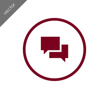 Görüşme düz simgesi