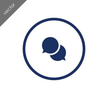 Görüşme düz simgesi