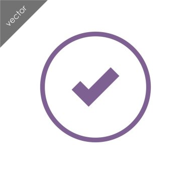 onay işareti simgesi.