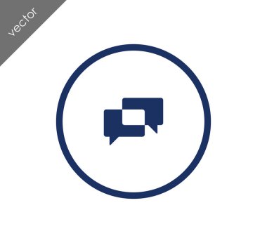 Görüşme düz simgesi