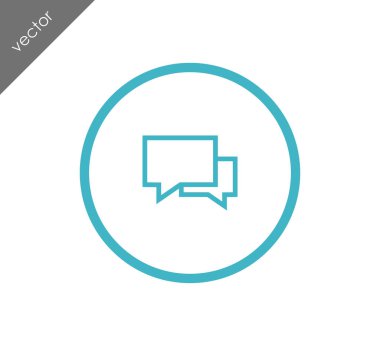 Sohbet simgesi. Yorum simgesi.