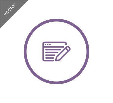 Web sayfası ayarları simgesi