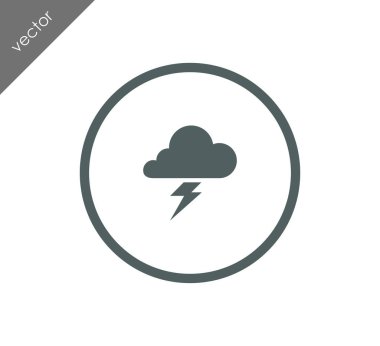 Yıldırım bulut simgesi