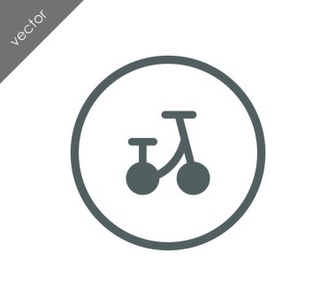 Bisiklet basit simgesi