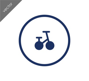 Bisiklet basit simgesi