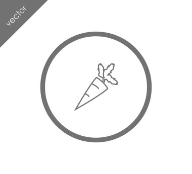 havuç simgesi illüstrasyon