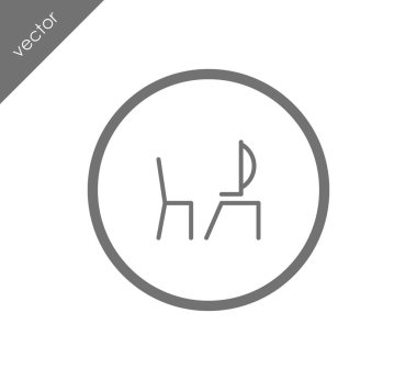 Resepsiyon basit simgesi