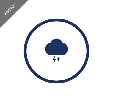 Fırtına bulutu simgesi