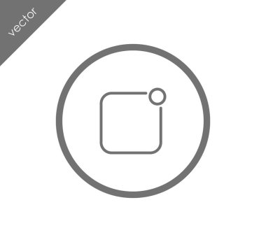 Etiketi düz simgesi