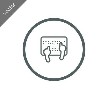 Braille makine simgesi