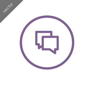 Görüşme düz simgesi