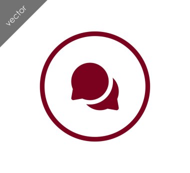 Görüşme düz simgesi