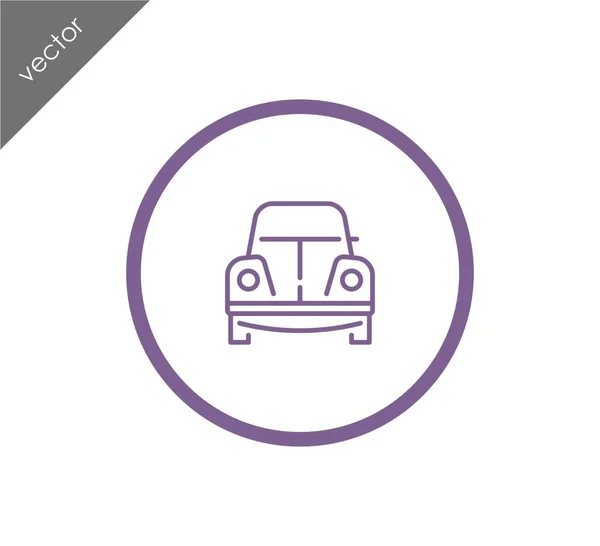 Escarabajo icono del coche — Vector de stock