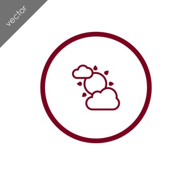 güneş ve bulut simgesi