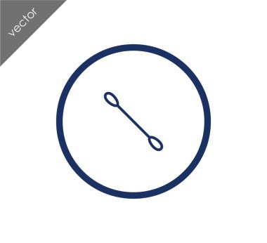 Pamuklu çubukla simgesi