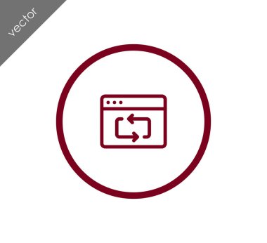 Yeniden yükle web sayfası simgesi 