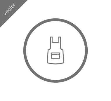 Önlük çizgi simgesi