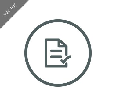 İşaretli belge simgesi