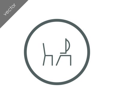 Resepsiyon basit simgesi