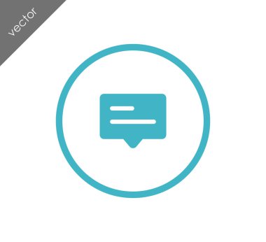 Sohbet simgesi. Yorum simgesi.