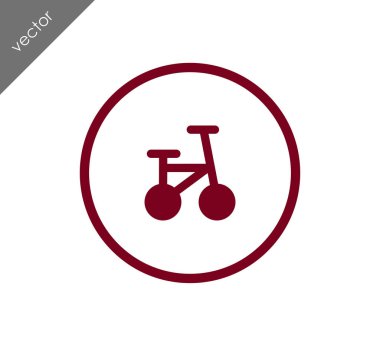 Bisiklet basit simgesi