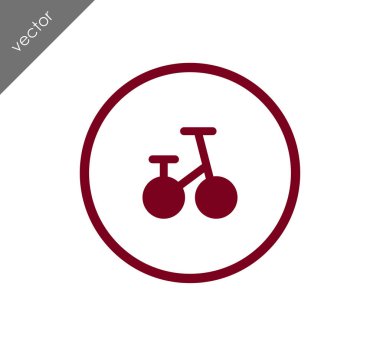 Bisiklet basit simgesi
