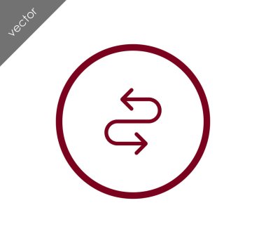 kıvrımlı yol simgesi