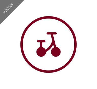 Bisiklet basit simgesi