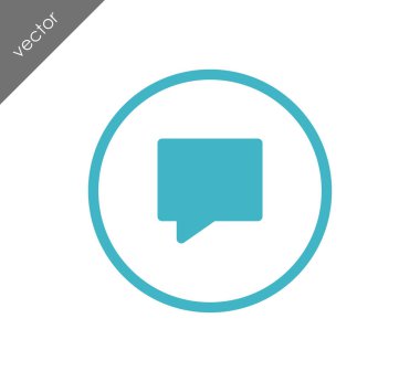 Sohbet simgesi. Yorum simgesi.