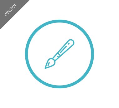 Düz fırça simgesini