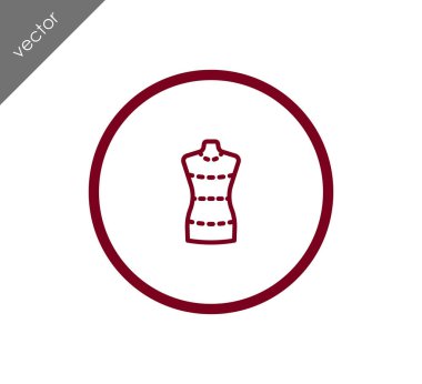 Kukla dikiş bebek simgesi