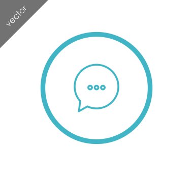 Sohbet simgesi. Yorum simgesi.