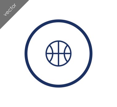 Basketbol ikonu illüstrasyonu