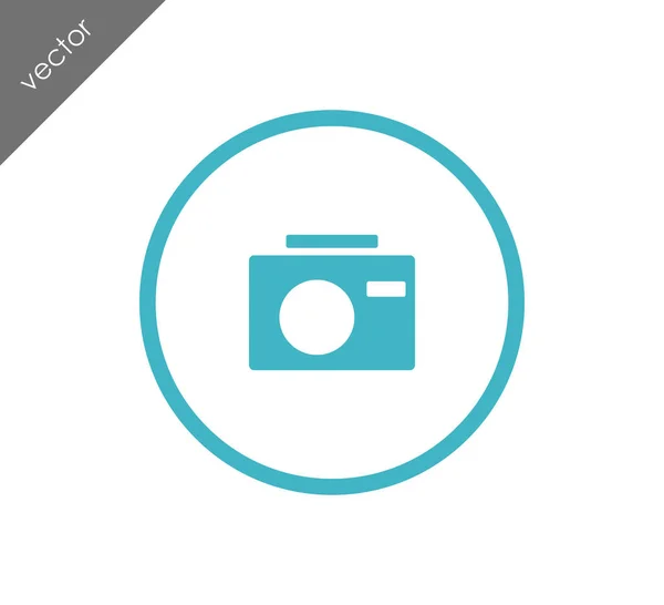 Foto camera pictogram — Stockvector