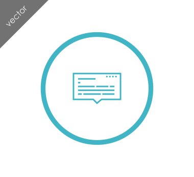 konuşma balonu simgesi 