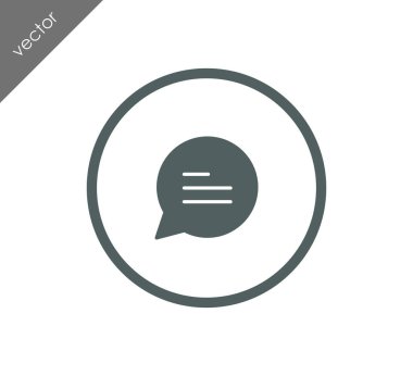 Metin balonu simgesinin