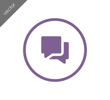 Görüşme düz simgesi