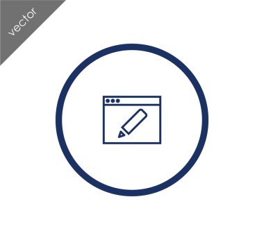 Web sayfası ayarları simgesi