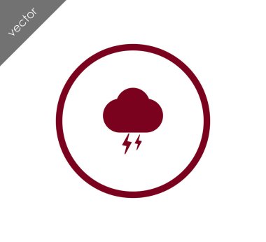 Fırtına bulutu simgesi