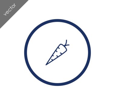 havuç simgesi illüstrasyon